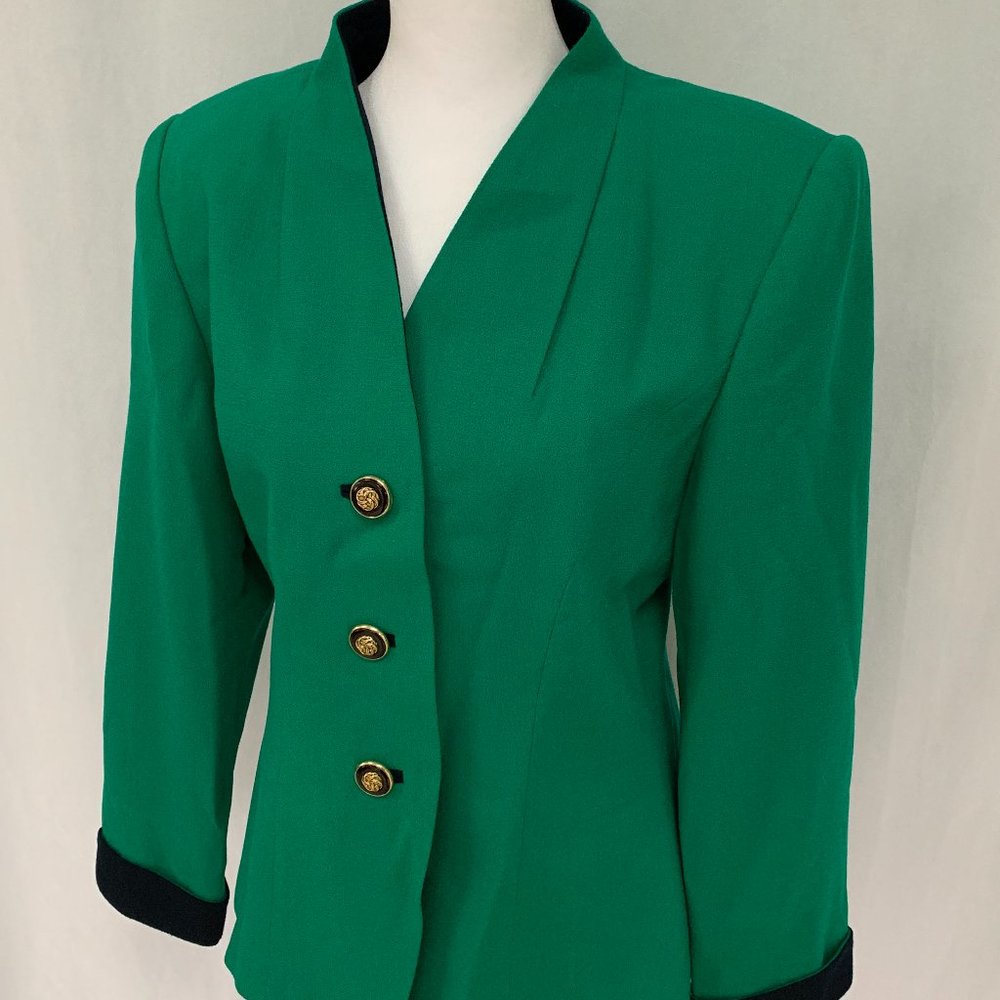 Vtg KASPER for A.S.L. Wool Suit Jacket Blazer